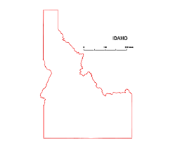 Idaho State free map