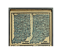 Indiana historical map.1876. NON vector. 1675x1455 px. Free download