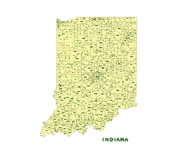 Your-Vector-Maps.com Preview of Indiana State zip codes vector map