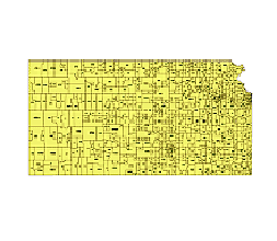 Preview of Kansas State zip codes vector map
