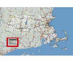 Massachusetts county map.