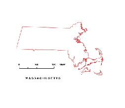 Preview of Massachusetts State free map