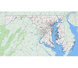 Maryland state vector county map with background image.27MB