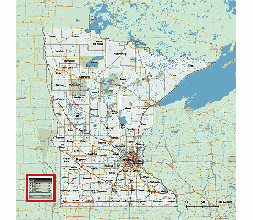 Your-Vector-Maps.com Minnesota state vector county map with background image.12 MB