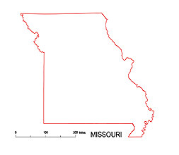 Preview of Missouri State free map