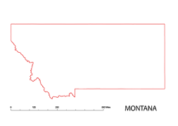 Preview of Montana State free map