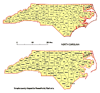 North Carolina vector county map.ai, pdf, eps, wmf, cdr, pptx, jpg file