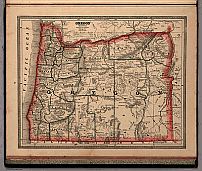 Oregon vintage map.