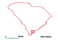South Carolina State free map