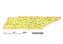 Your-Vector-Maps.com Tennessee county map.ai, pdf, cdr, eps, wmf, eps, pptx, jpg