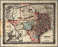 Your-Vector-Maps.com Texas old map