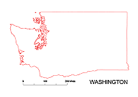 Your-Vector-Maps.com Washington State free map
