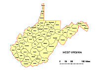 Your-Vector-Maps.com West Virginia county map.ai, pdf, cdr, eps, wmf, eps, pptx, jpg