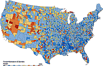 Your-Vector-Maps.com Male female ratio by counties