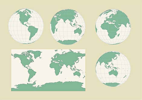 Your-Vector-Maps.com Globe vector artwork3