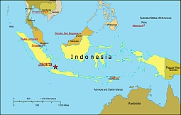 Indonesia free vector map