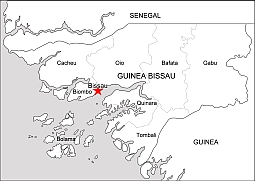 Guinea-Bissou free vector map