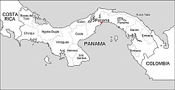 Your-Vector-Maps.com Panama free vector map