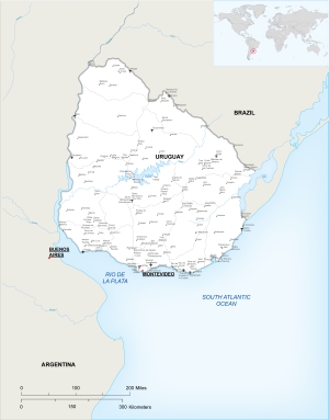Uruguay map small