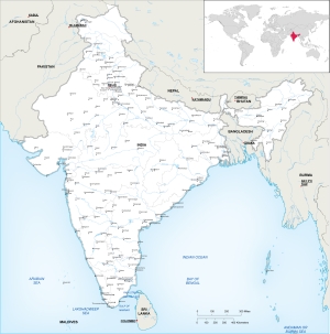 India map. Adobe Illustrator file