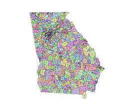 Georgia Zip Code Map Pdf Georgia zip code map, 2015 lossless scalable AI,PDF map for 