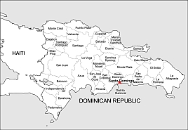 Dominican Republic free eps map