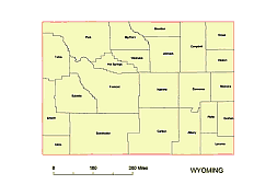 Wyoming county map.ai, pdf, cdr, eps, wmf, eps, pptx, jpg