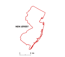Preview of New Jersey State free map