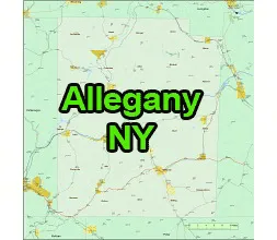 Allegany county map