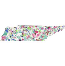 Tennessee zip code map, cool art