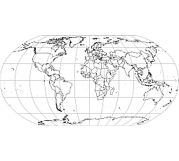 Ellipsoid free world vector map