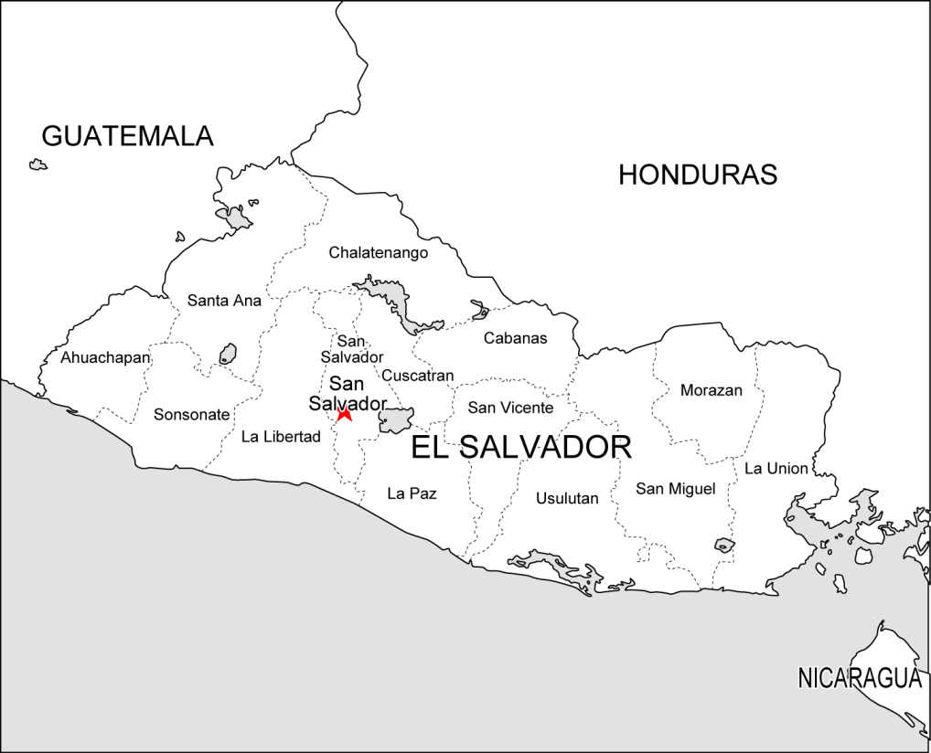 El-Salvador free vector map-2
