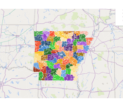 Arkansas-zip-codes-in-Excel-3d-map