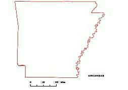 Your-Vector-Maps.com Preview of Arkansas State free vector contour map