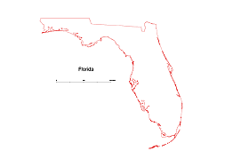 Florida State free vector map