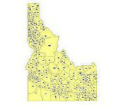 Preview Of Idaho State Zip Codes Vector Map Ai Pdf Format Your   US ID Zip Jpg 