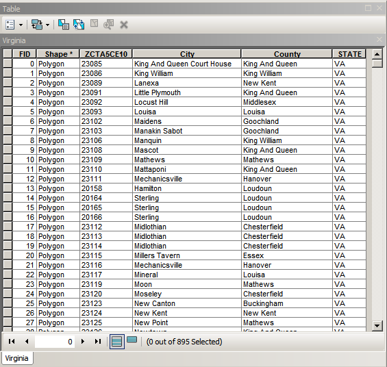 Virginia Vector Zip Code Map Location Name Shape File Lossless Scalable Aipdf Map For 1700