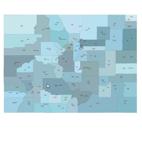 Most accurate Illustrator map of Colorado counties