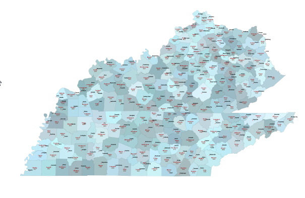 Most accurate Illustrator map of TN, KY counties