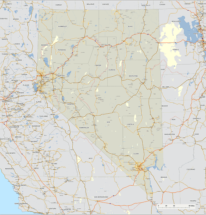 vectro-map-of-nevada-cities
