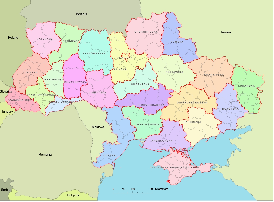 Ukraine 27 oblast (regions)