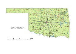 Oklahoma state roads map