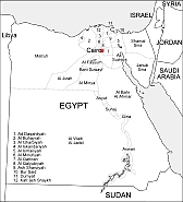 Egypt free vector map - Your-Vector-Maps.com