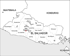 El-Salvador free vector map-2 - Your-Vector-Maps.com