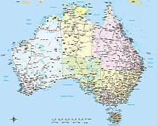 Free Road Map Of Australia - Arlana Nannette