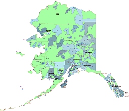 Alaska Zip Code Map vector file