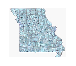 Missouri digital zip code map
