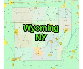 US-NY-Wyoming-county-map