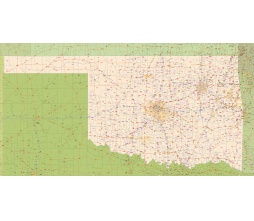 Oklahoma zip code map